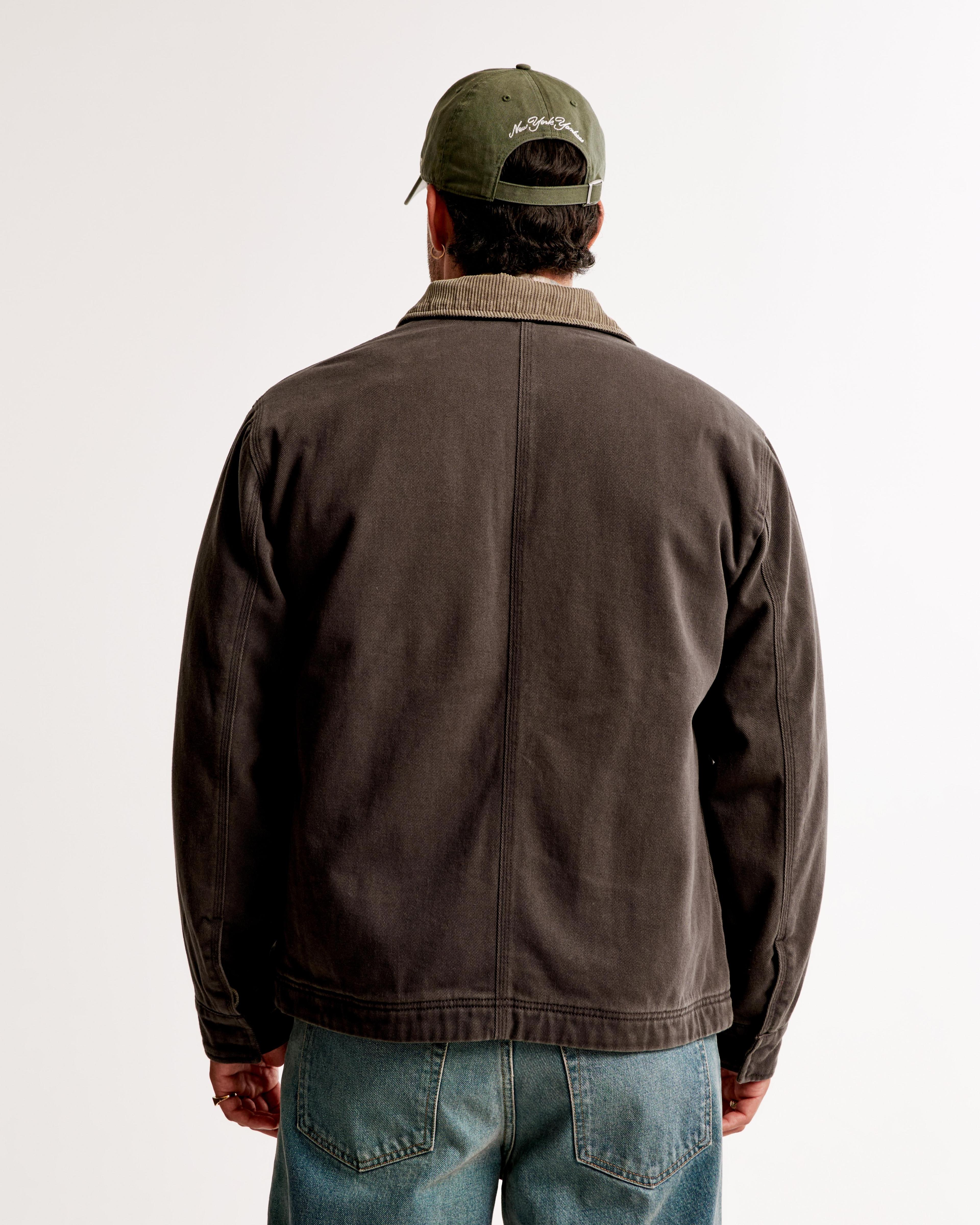 Flannel-Lined Zip Workwear Jacket Product Image