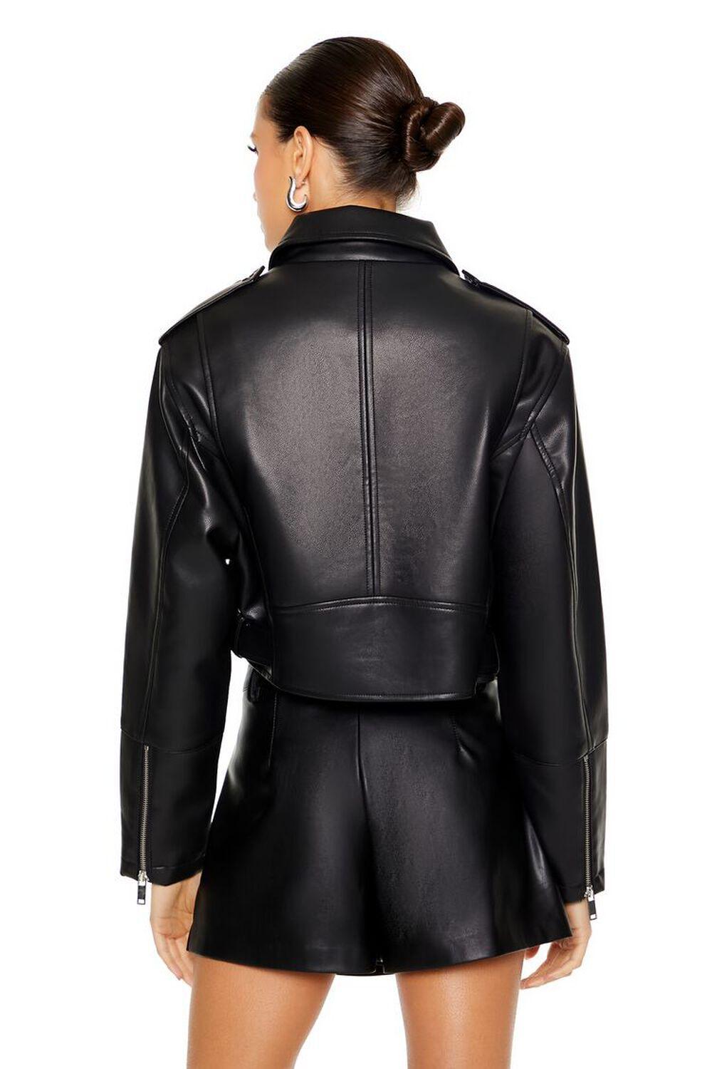 Belted Faux Leather Moto Jacket | Forever 21 Product Image