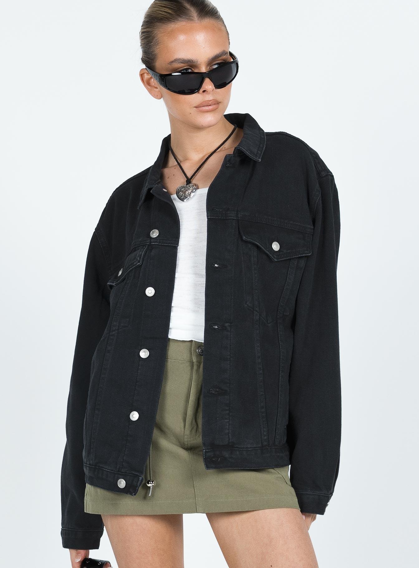 Phoenix Denim Jacket Black Product Image