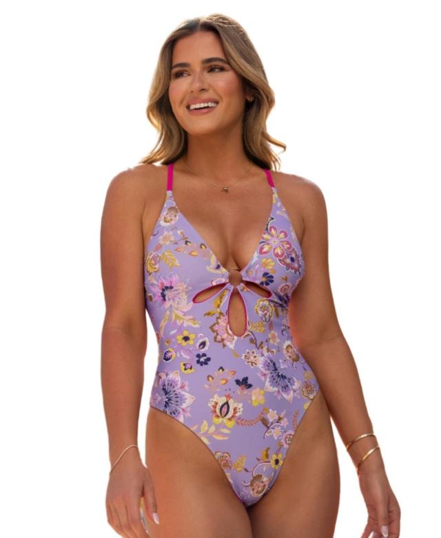 Cupshe Womens Cupshe X JoJo Atlantis Reversible Cut-Out One-Piece Swimsuit - Light Product Image