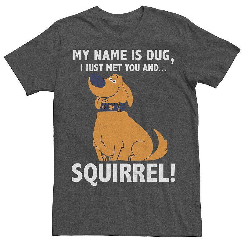 Disney / Pixars Up Dug Mens Just Met and SQUIRREL! Tee Product Image