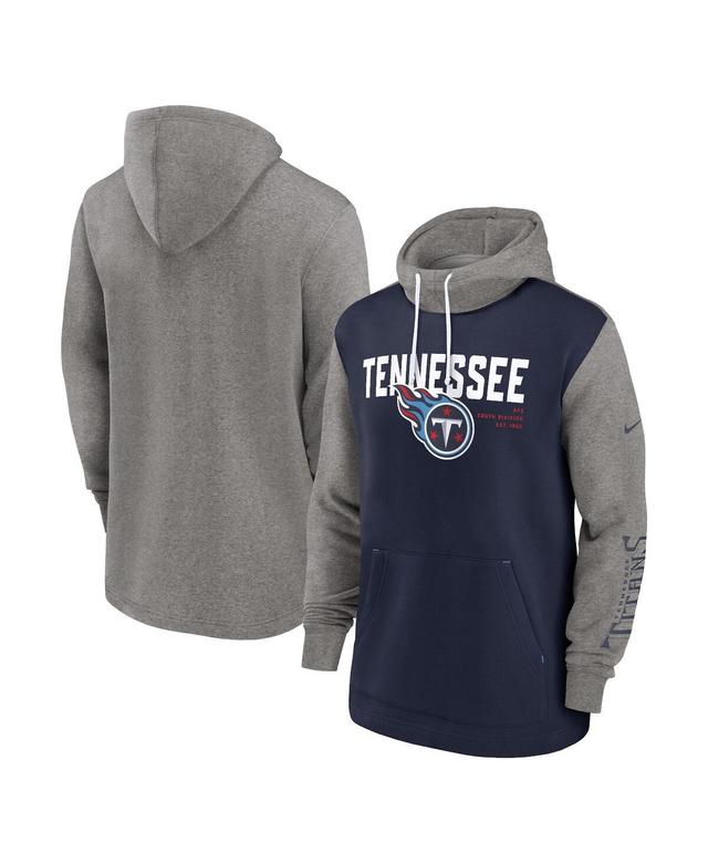 Mens Nike Tennessee Titans Fashion Color Block Pullover Hoodie Blue Product Image