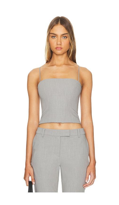 Lovers and Friends Jones Top in Gray Product Image