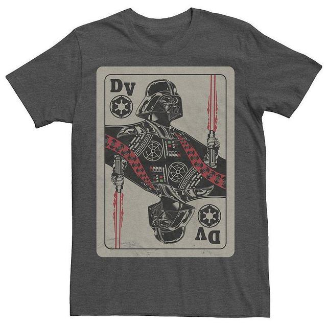 Mens Star Wars Darth Vader Playing Card Tee Product Image