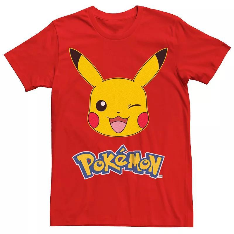 Mens Pokemon Pikachu Winky Face Tee Product Image