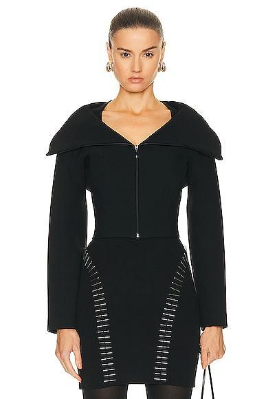 ALAÏA Zipped Jacket Black. (also in 38). Product Image