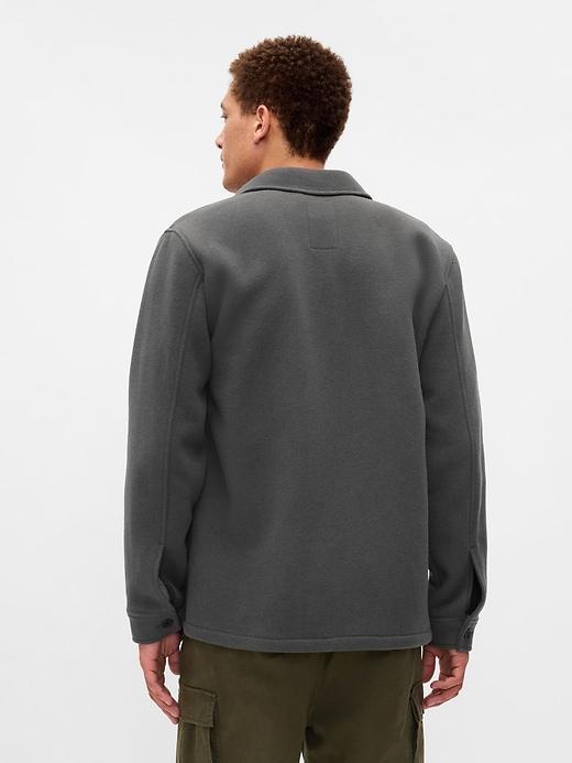 Wool-Blend Utility Shirt Jacket Product Image