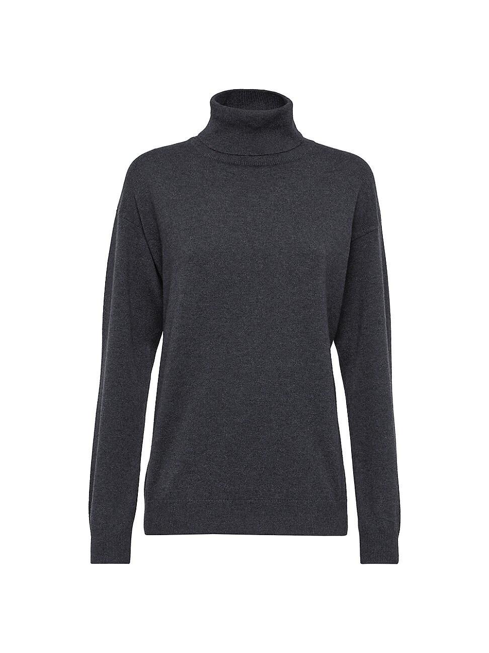 Womens Cashmere Turtleneck Sweater Product Image