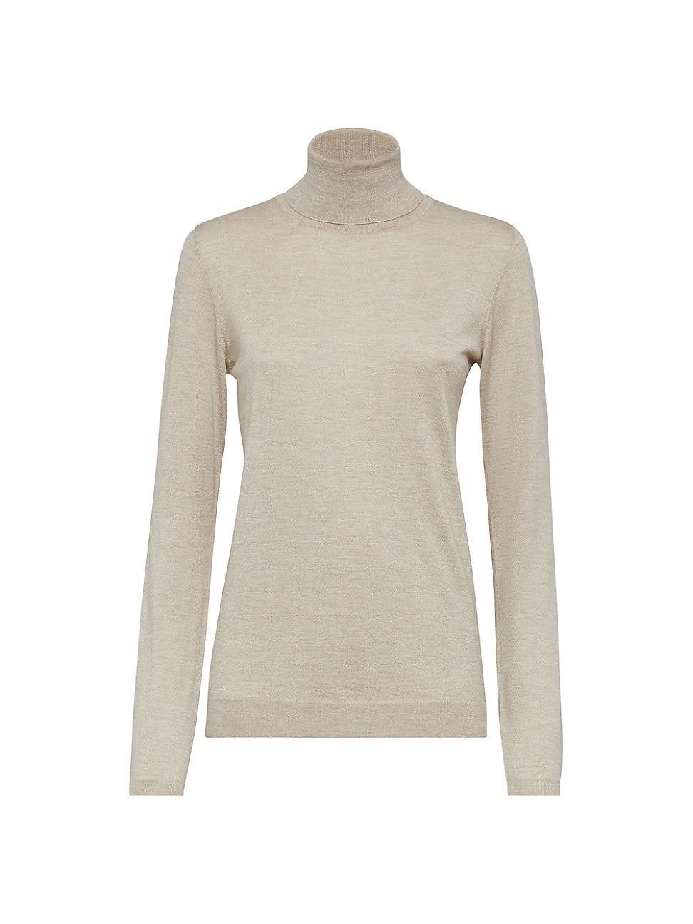 Womens Sparkling Cashmere and Silk Lightweight Sweater Product Image