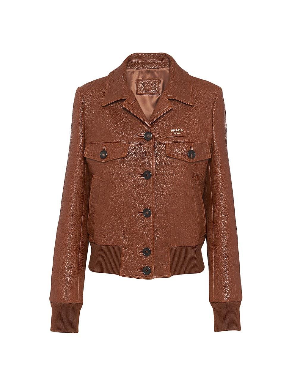 Womens Nappa Leather Jacket Product Image