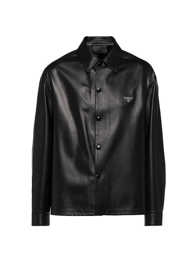 Mens Nappa Leather Shirt Product Image