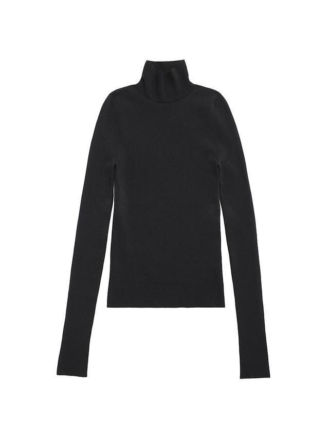 Womens Tight Turtleneck Sweater Product Image