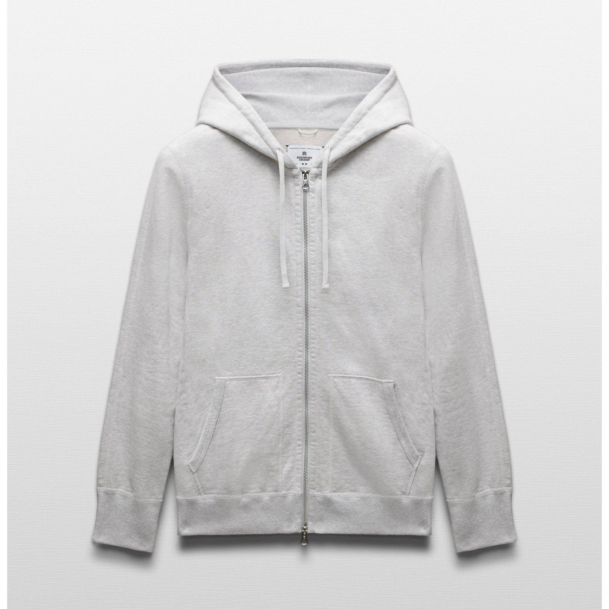 Midweight Terry Slim Zip Hoodie Male Product Image