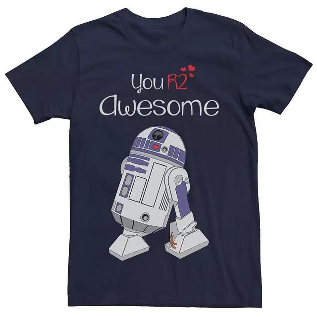 Mens Star Wars R2-D2 Youre Awesome Tee Blue Product Image