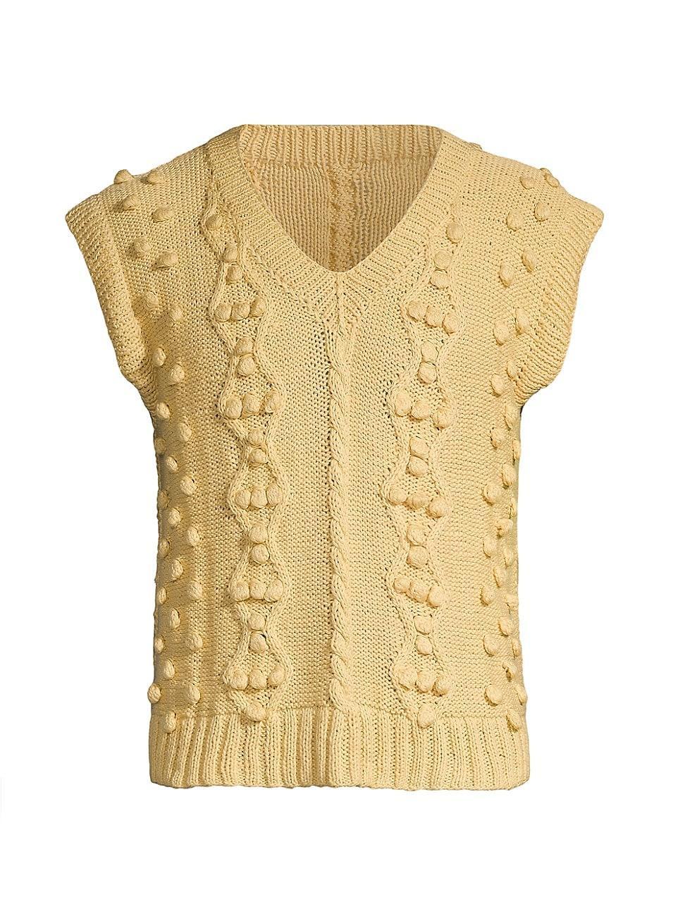 Mens Craft Heritage Cable-Knit Cotton Sweater Vest Product Image