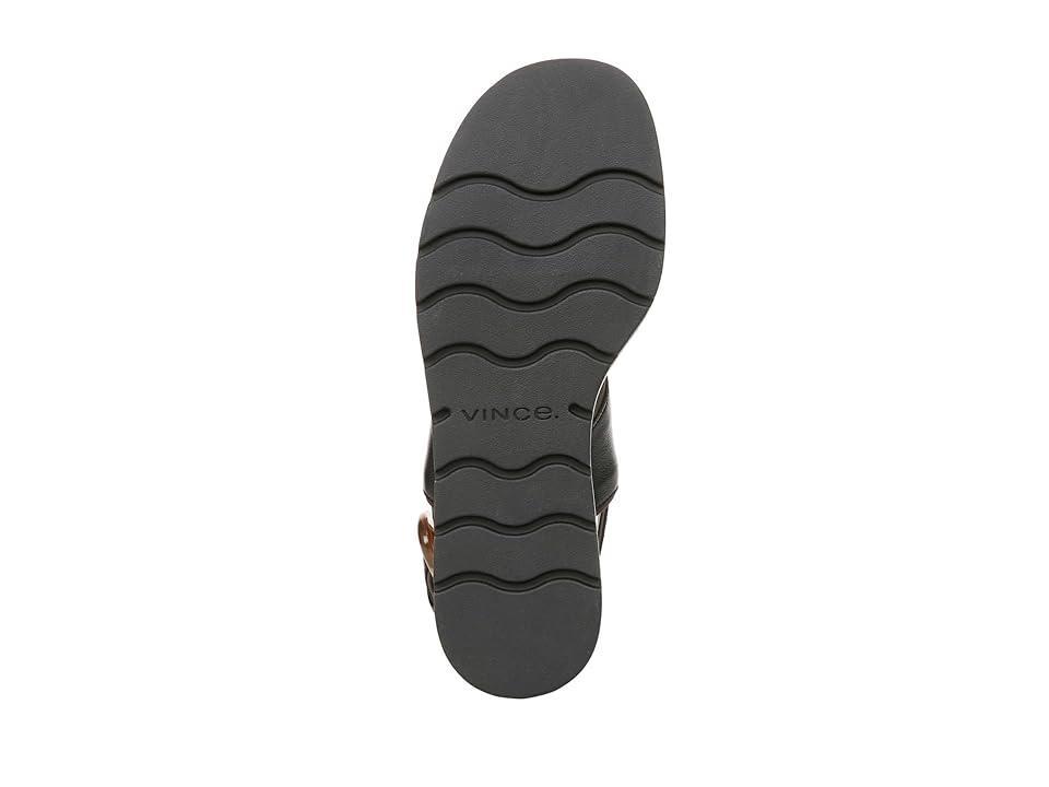 Roma Leather Wedge Slingback Sandals Product Image