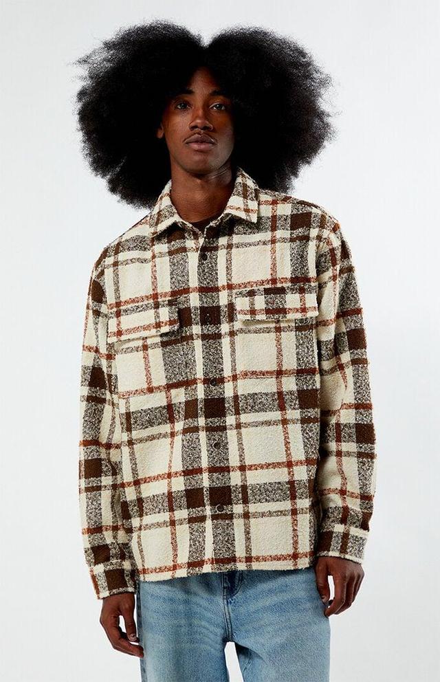 Men's Oversized Wooly Flannel Shirt - Product Image