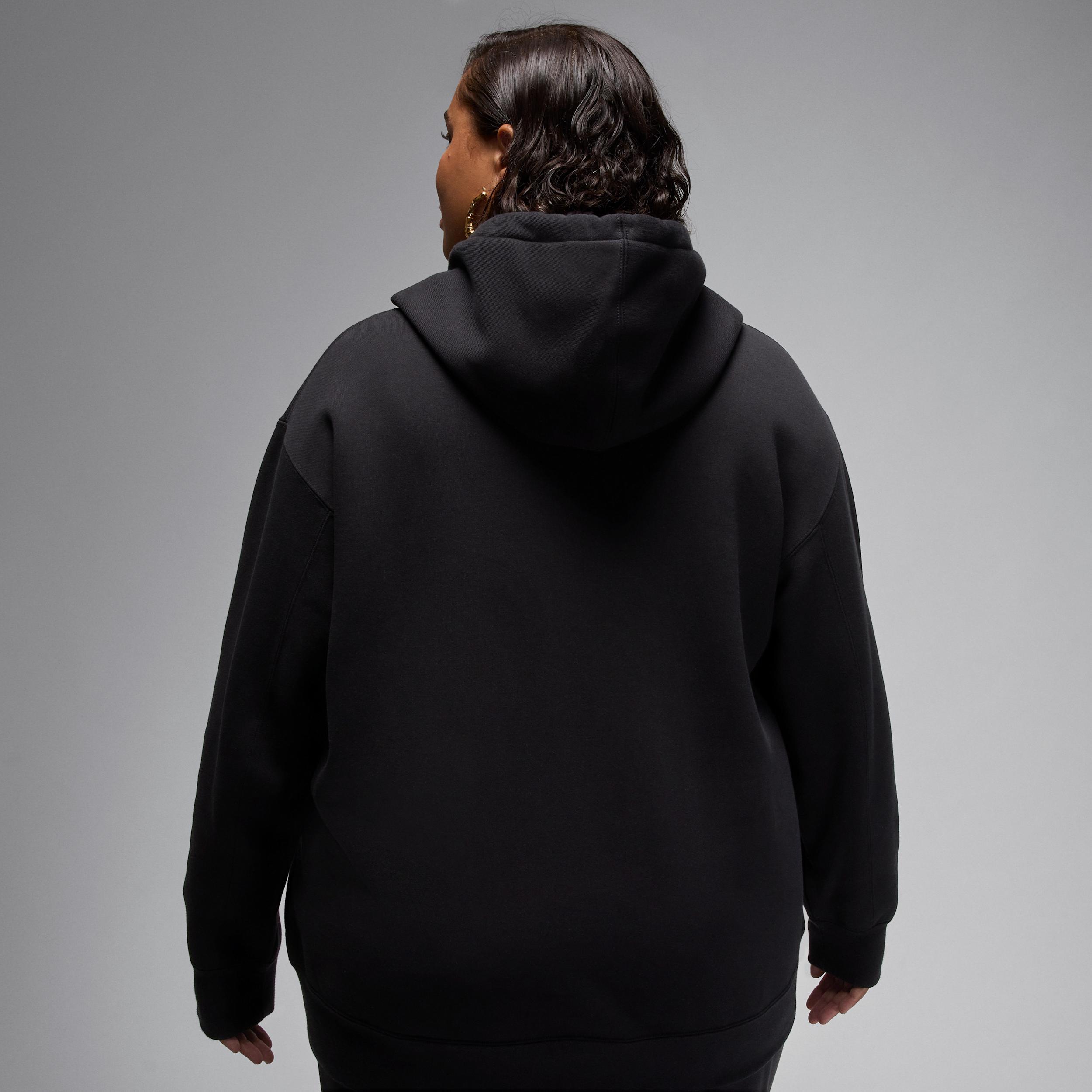 Women's Jordan Flight Fleece Satin-Lined Pullover Hoodie (Plus Size) Product Image