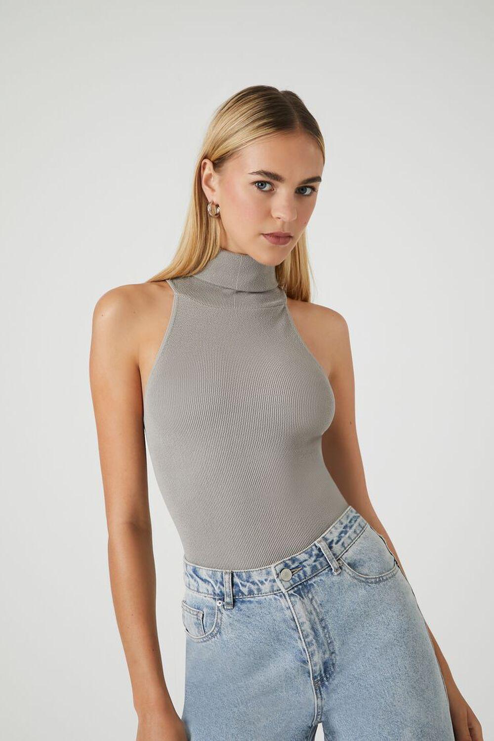 Seamless Turtleneck Bodysuit | Forever 21 Product Image