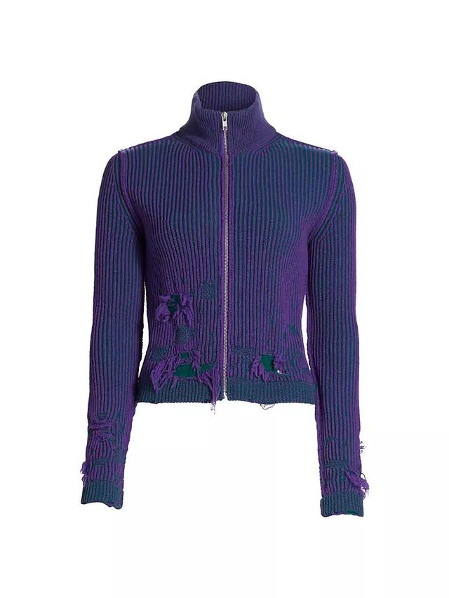 Wool-Blend Destroyed Sport Jacket Product Image