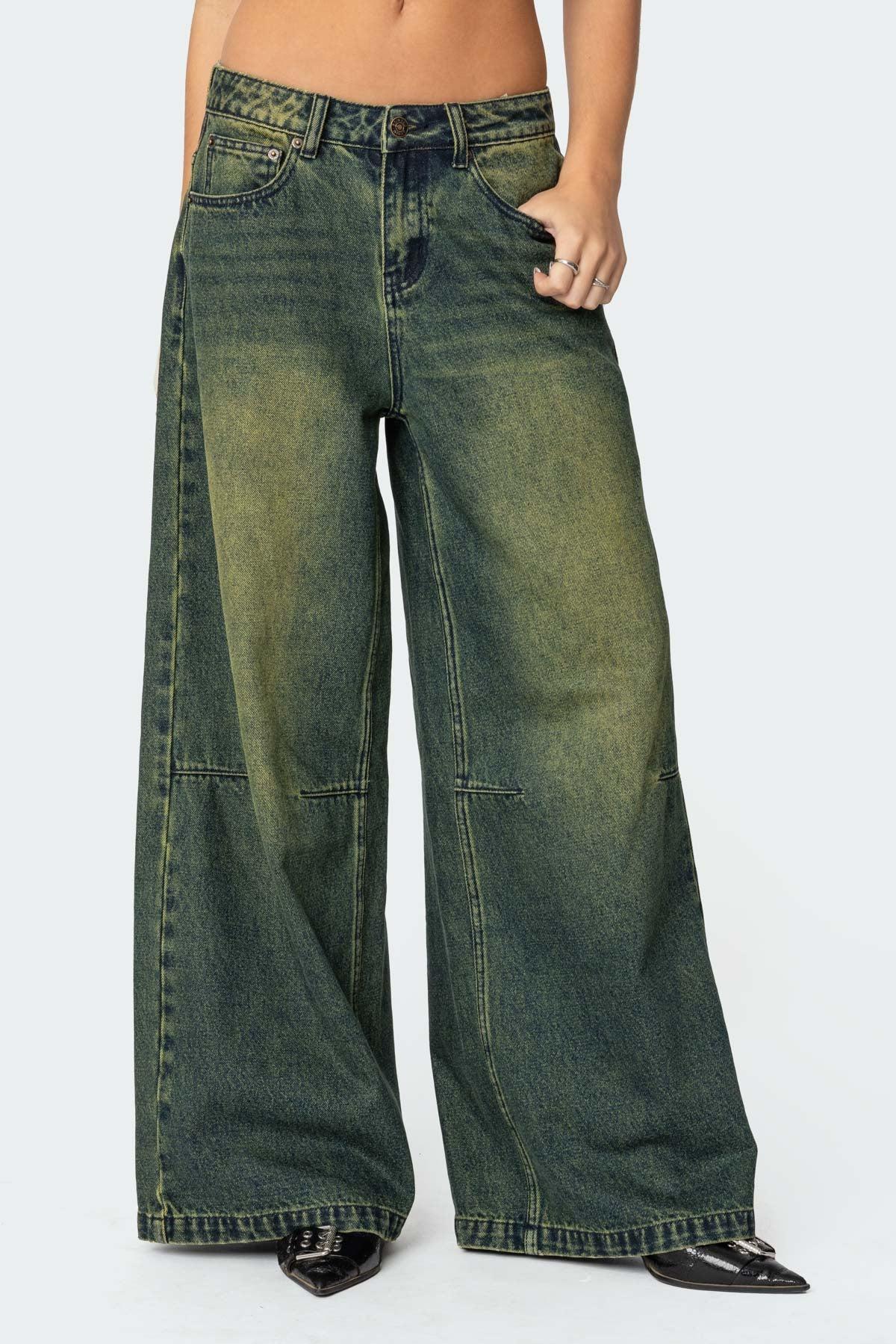 Shawn Washed Low Rise Jeans Product Image