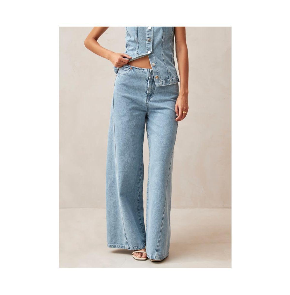 Alohas Womens Magda Denim Pants Product Image