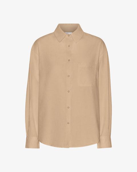 Organic Oversized Shirt - Desert Khaki Product Image