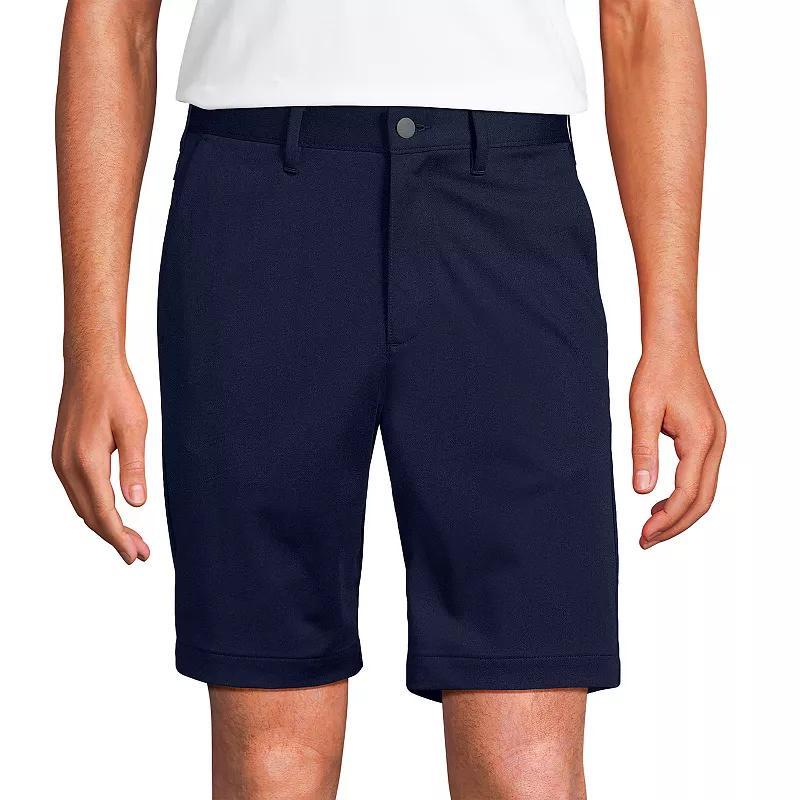 Mens Lands End Traditional-Fit 9-inch Flex Performance Golf Shorts Green Product Image