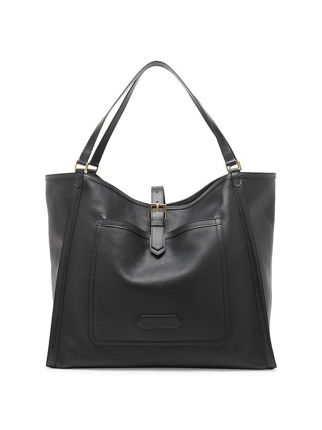 Mens Grained Leather Tote Bag Product Image