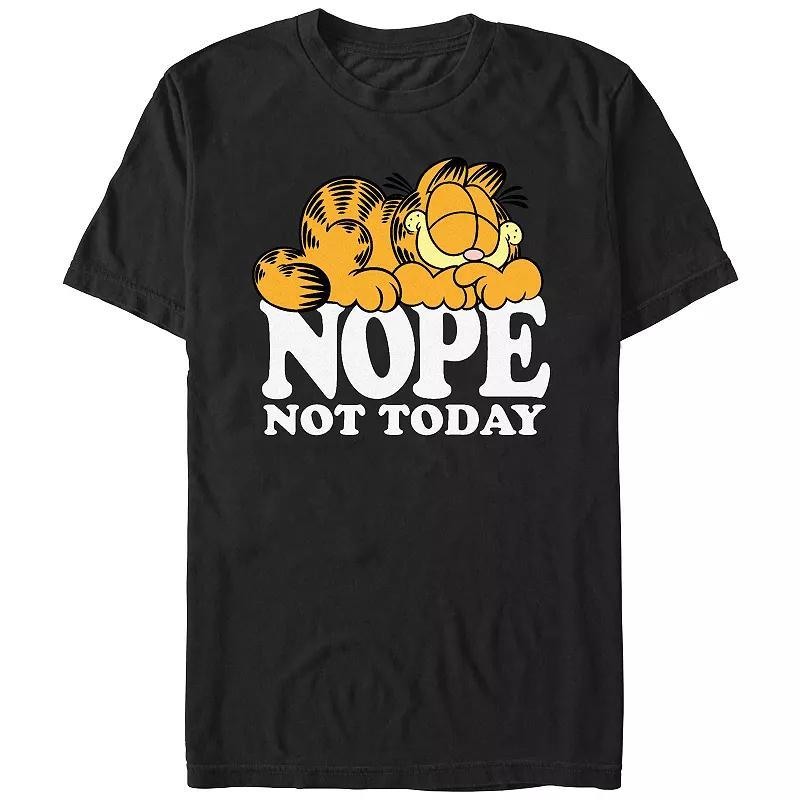 Mens Garfield Nope Not Today Graphic Tee Product Image