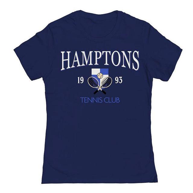 Juniors Hamptons Tennis Club Womens Graphic Tee, Girls Blue Product Image