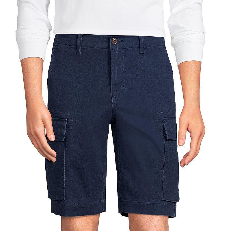 Mens Lands End Comfort First Knockabout Cargo Shorts Radiant Blue Product Image