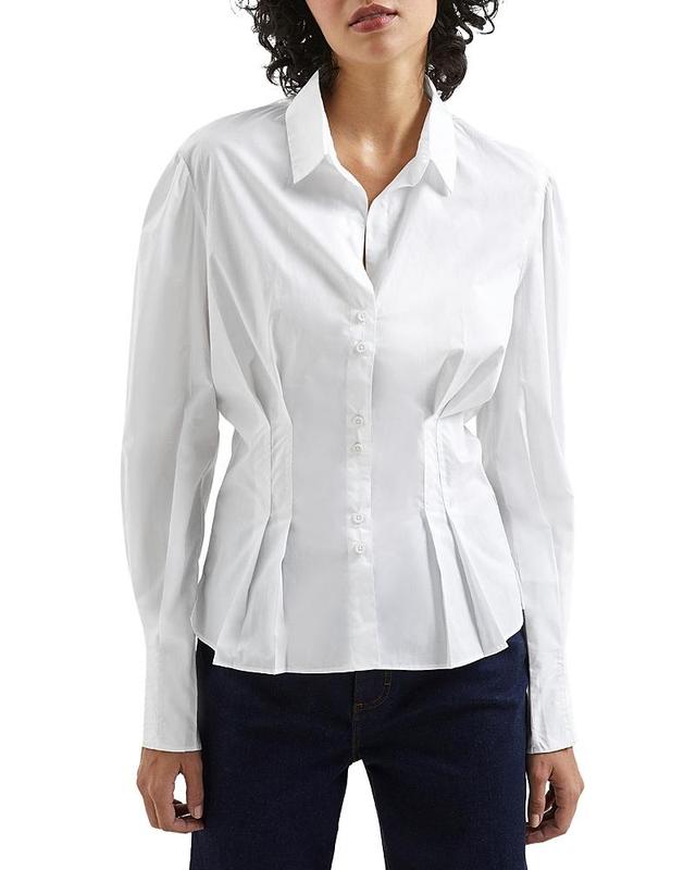 French Connection Conscious Rhodes Pleated Shirt Product Image