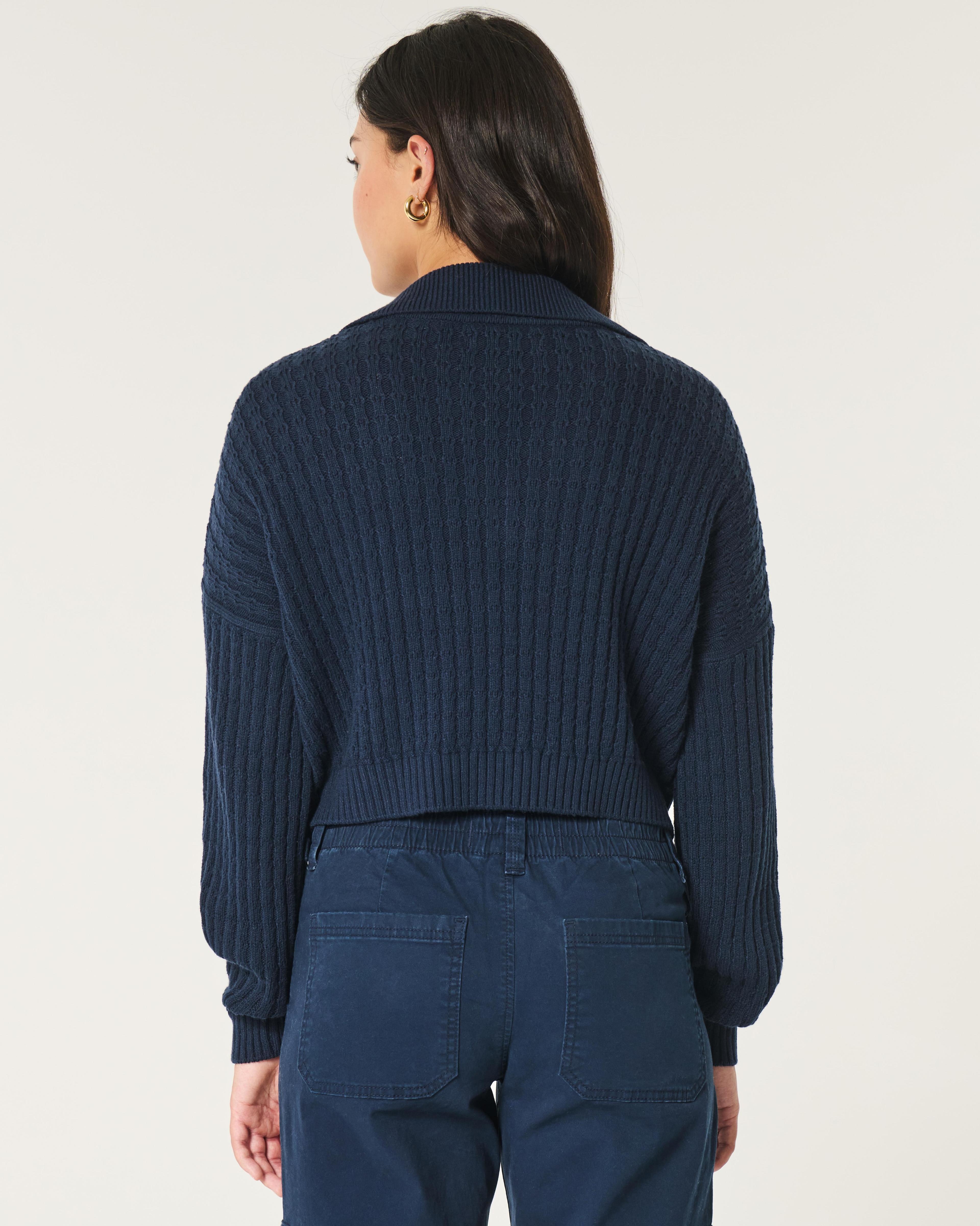 Easy Stitchy Polo Sweater Product Image