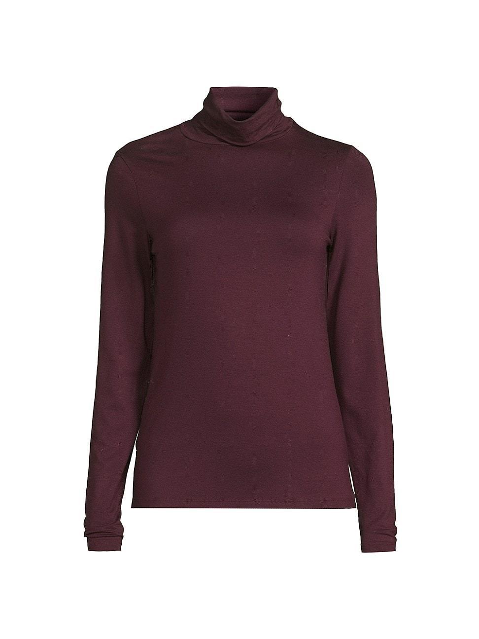 Womens Soft Touch Turtleneck Top Product Image