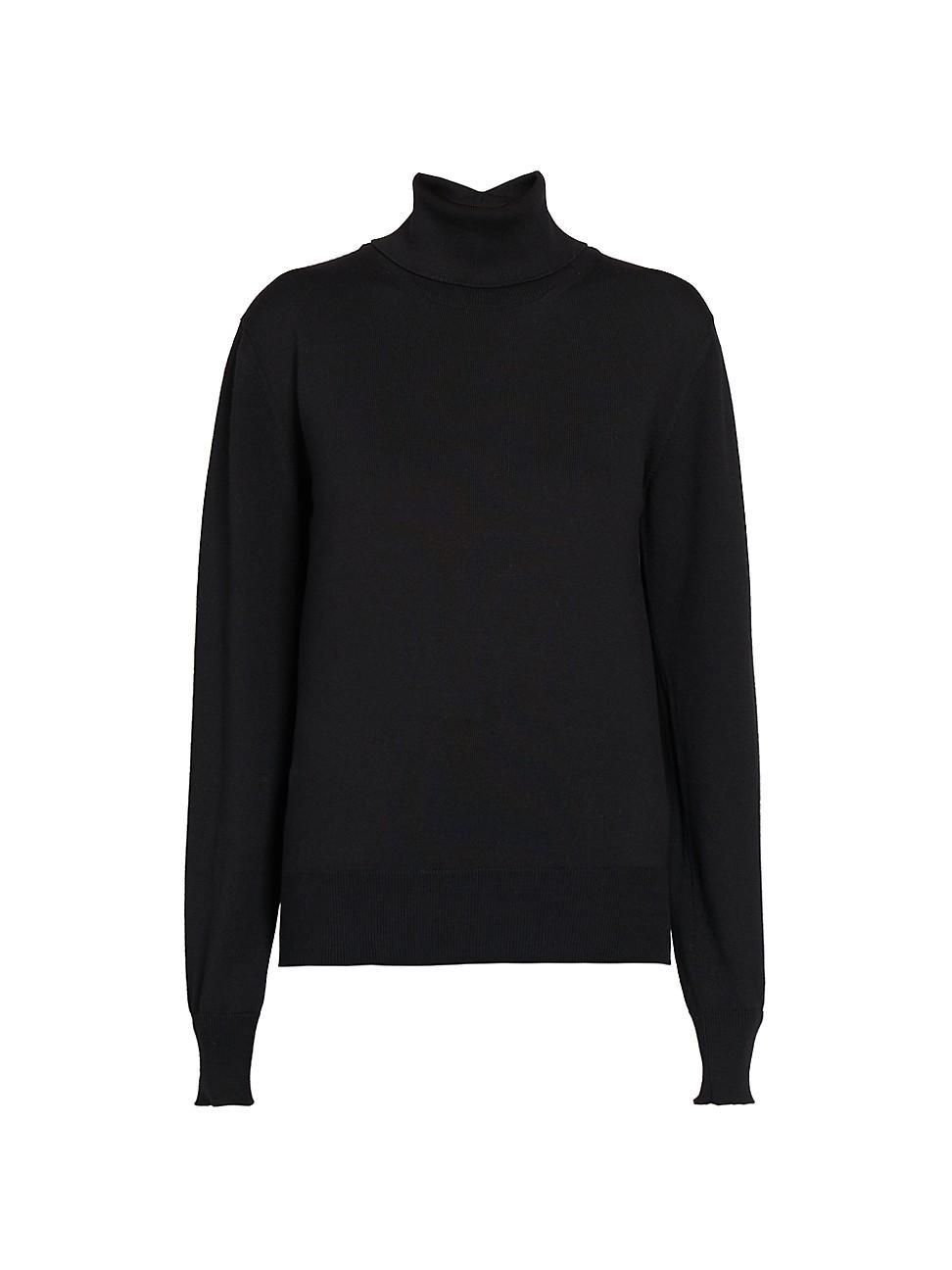 Womens Merino Wool Turtleneck Sweater Product Image