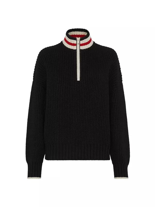 Cashmere Feather Yarn English Rib Turtleneck Sweater Product Image