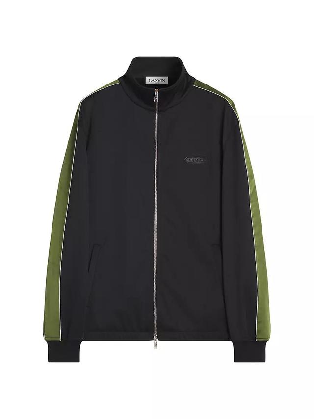 Tracksuit Jacket with Satin Stripes Product Image