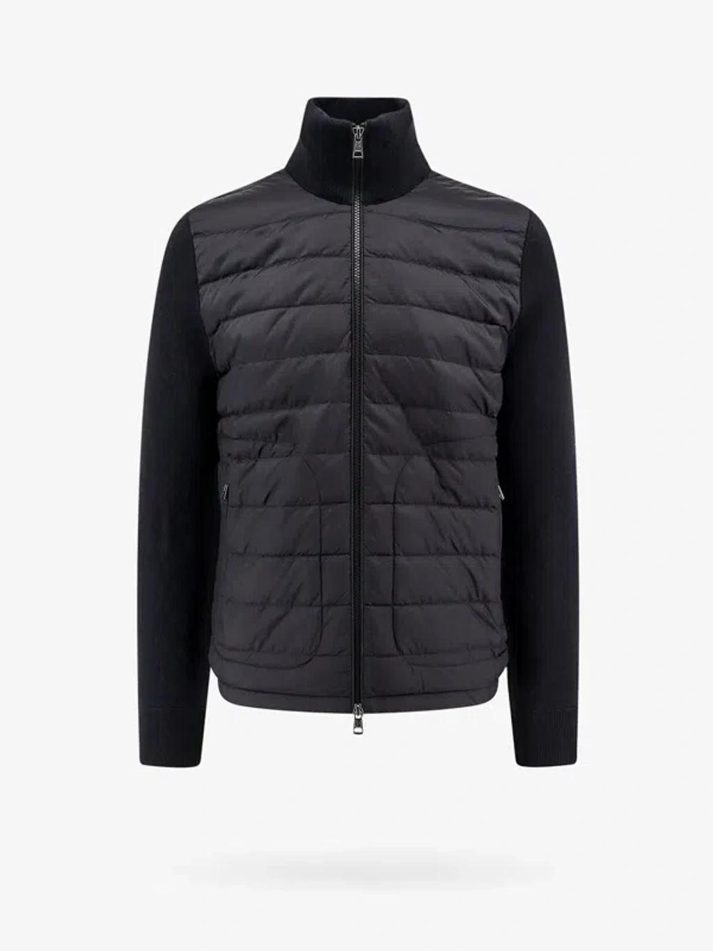 Padded Knit Jacket In Black Product Image