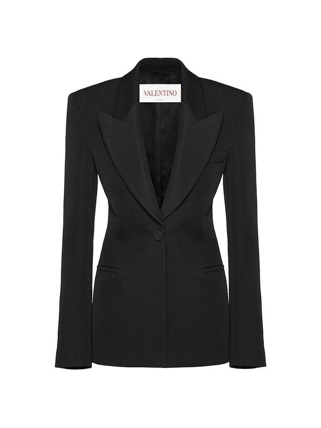 Valentino Fitted Virgin Wool Jacket Product Image