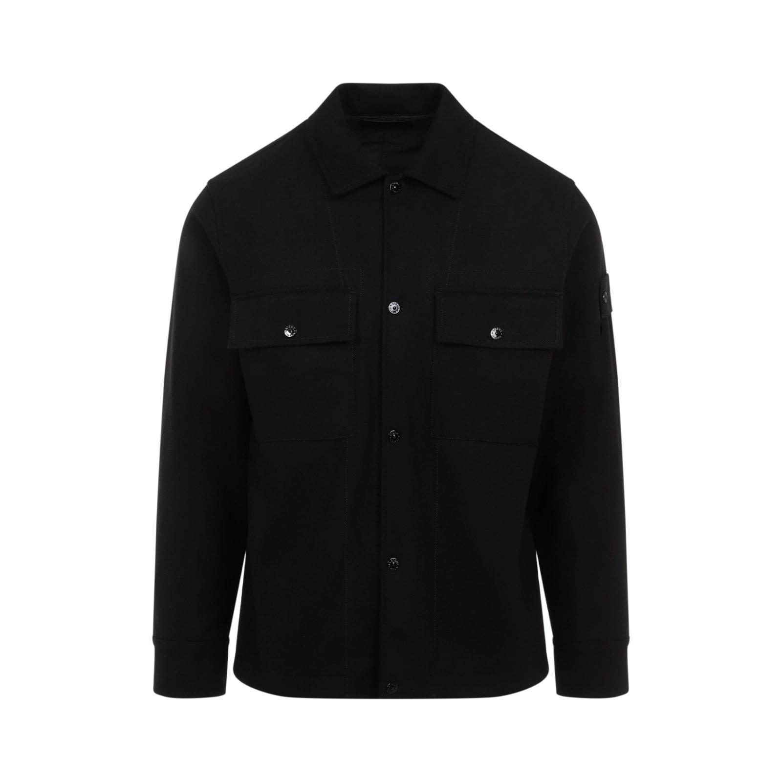 STONE ISLAND Shirts In Black Product Image