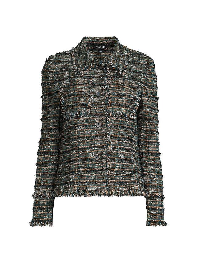 Womens Heritage Tweed Fringe Jacket Product Image