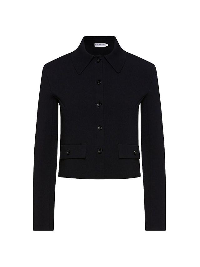 Womens Crepe-Knit Jacket Product Image