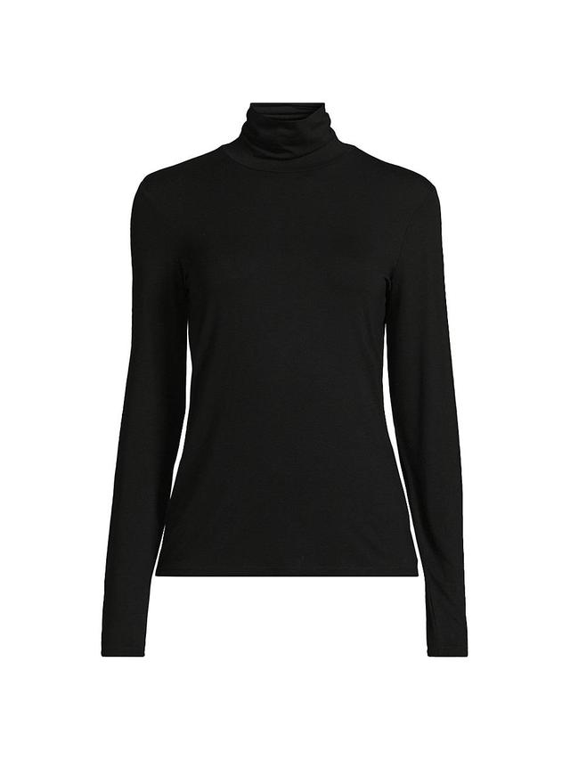 Womens Multi Stretch-Jersey Turtleneck Top Product Image