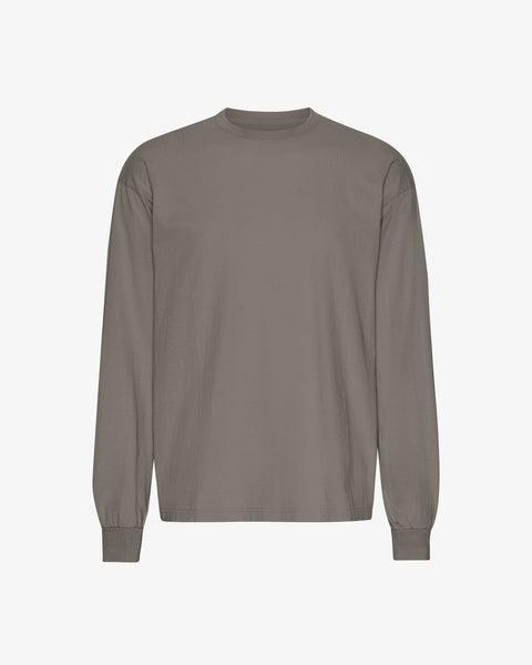 Oversized Organic LS T-shirt - Misty Brown Product Image