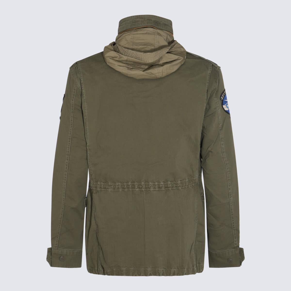 Herringbone Field Jacket In Soldier Olive W/ Patches Product Image