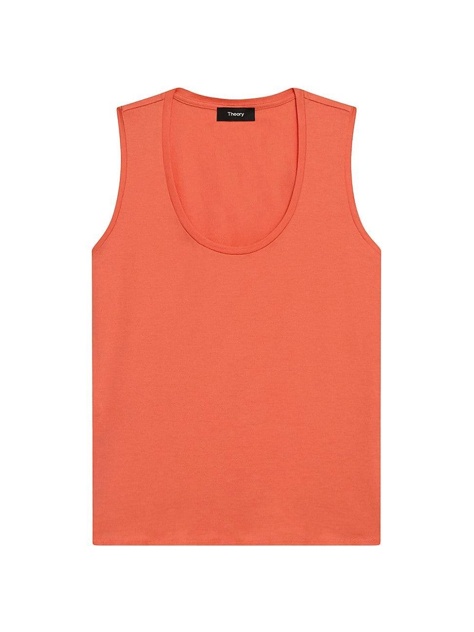 Womens Cotton Scoopneck Tank Product Image