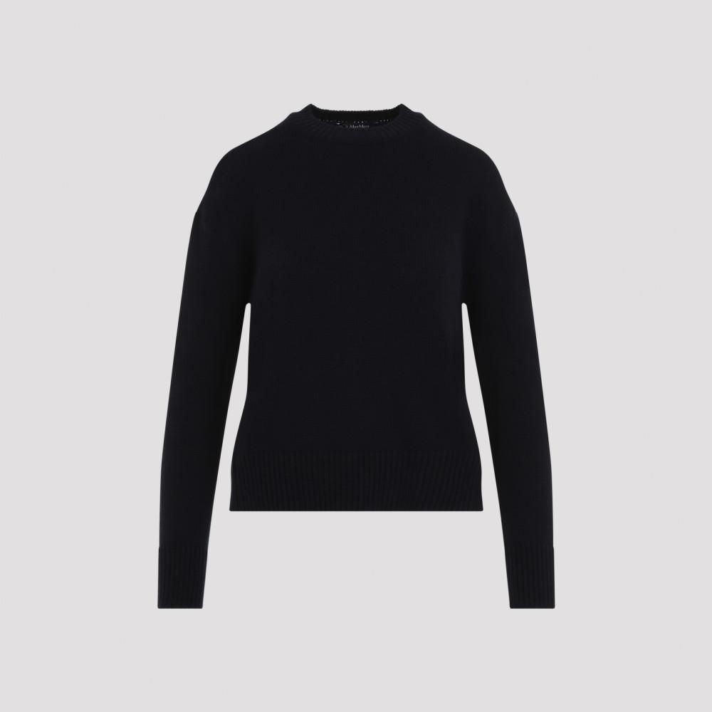 MAX MARA Navy Blue Knitted Sweater Product Image