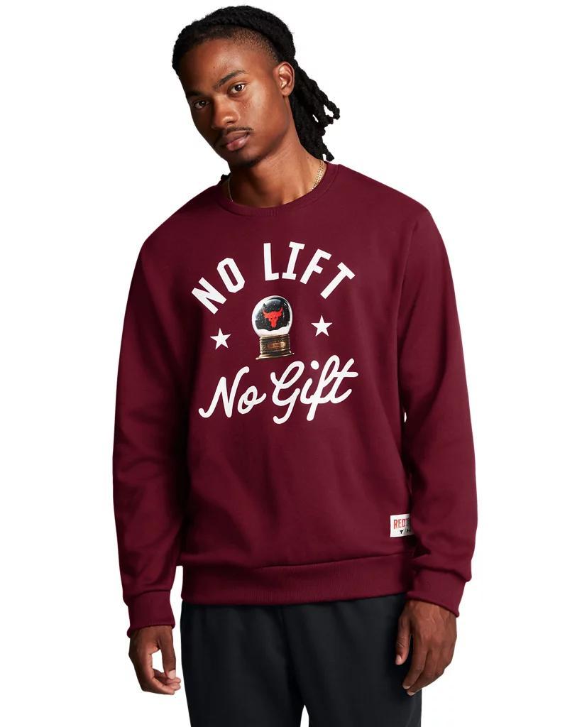 Men's Project Rock Red One No Lift No Gift Crew Product Image