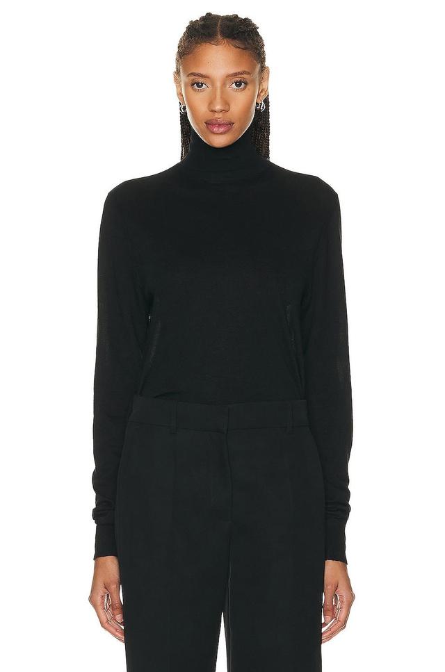 The Row Eva Top in Black - Black. Size L (also in ). Product Image